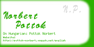 norbert pottok business card